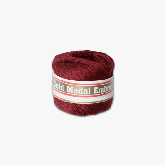 Gold Medal Embroidery Thread Burgundy 735 - Ragland Fabrics