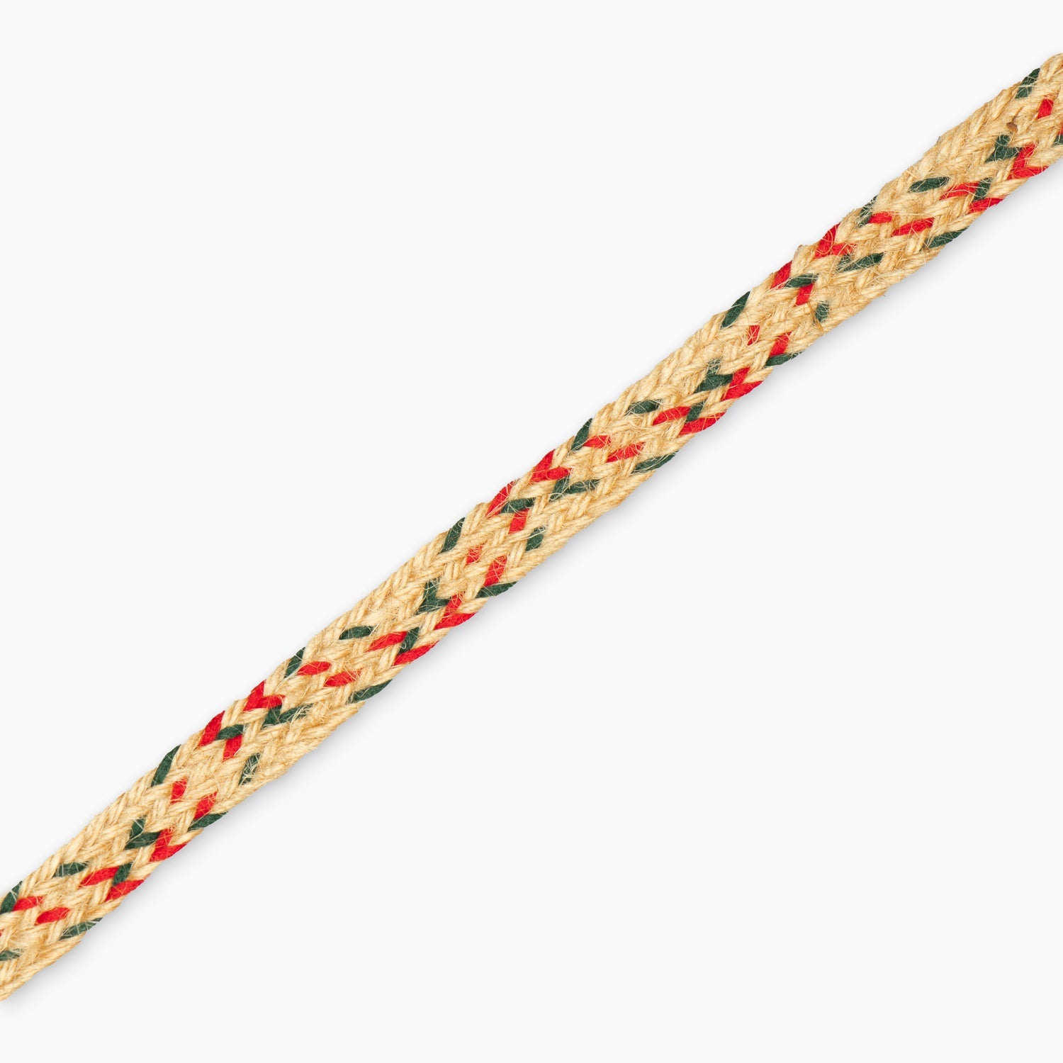 Hessian/Jute tape 10mm Red & Green - Ragland Fabrics