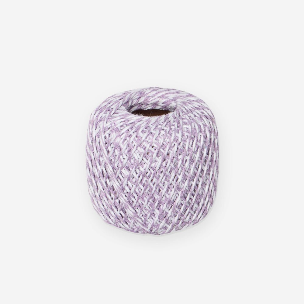 Bakers Twine / Macrame String 1mm Purple/White TO BE DISC - Ragland Fabrics