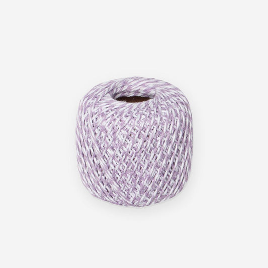 Bakers Twine / Macrame String 1mm Purple/White TO BE DISC - Ragland Fabrics
