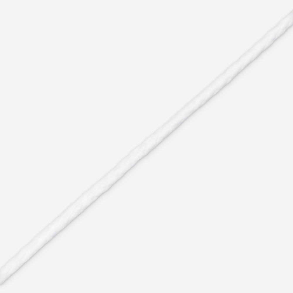Draw Cord 6mm White (25m) - Ragland Fabrics