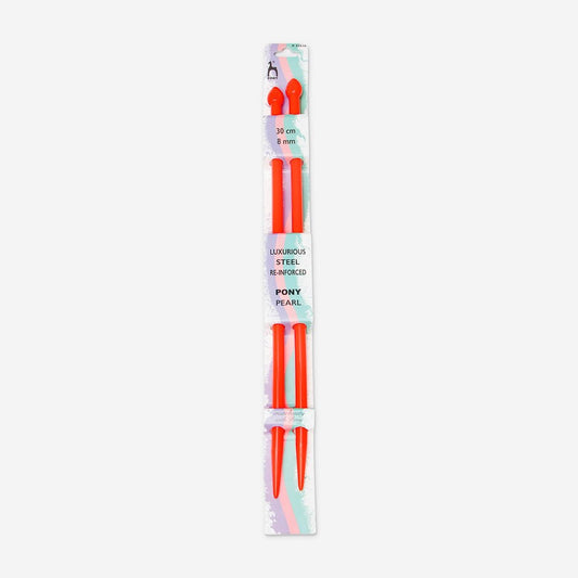 Knitting Needle Pony Pearl 30cm / 8mm - Ragland Fabrics