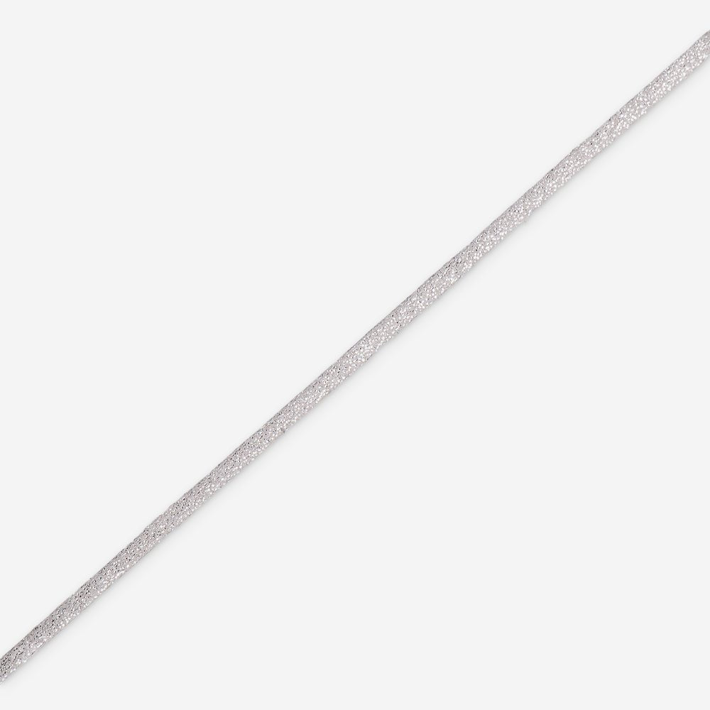 Leather Cord Silver (Sold per Meter) - Ragland Fabrics