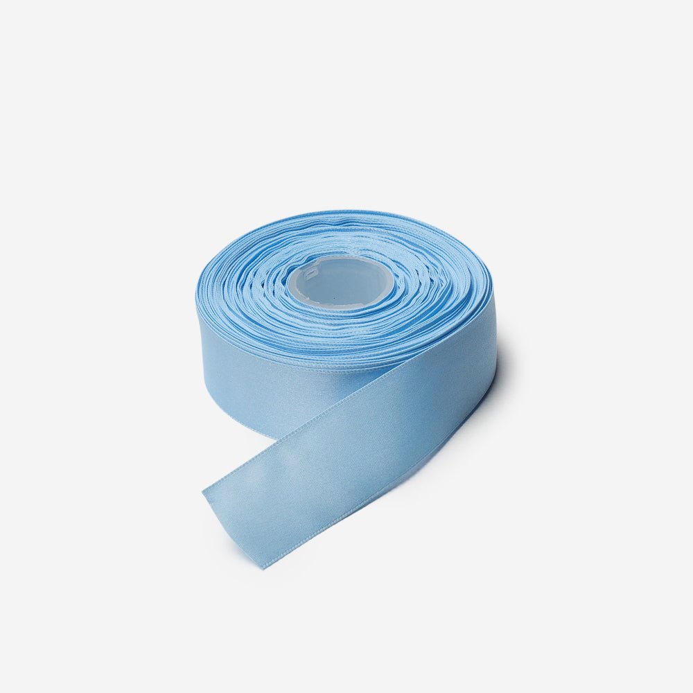 Satin Ribbon 25mm Sky Blue (20met) - CLEARANCE - Ragland Fabrics