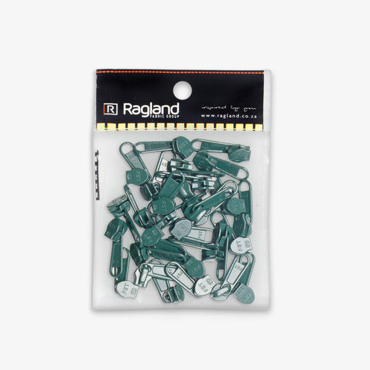 Sliders Type 5 Non Lock B/Green 264 - Ragland Fabrics
