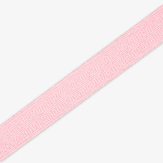 Twill Tape Polyester Baby Pink 45 25mm - Ragland Fabrics