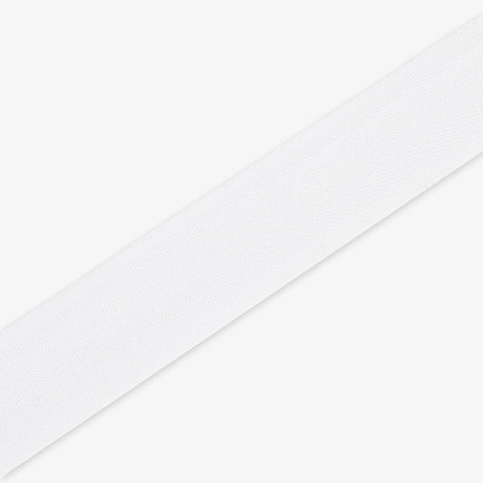Twill Tape Polyester White 16 38mm - Ragland Fabrics