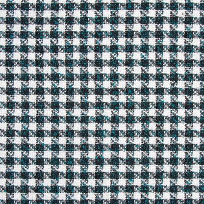 Hounds - Tooth Turquoise Black & White - Ragland Fabrics