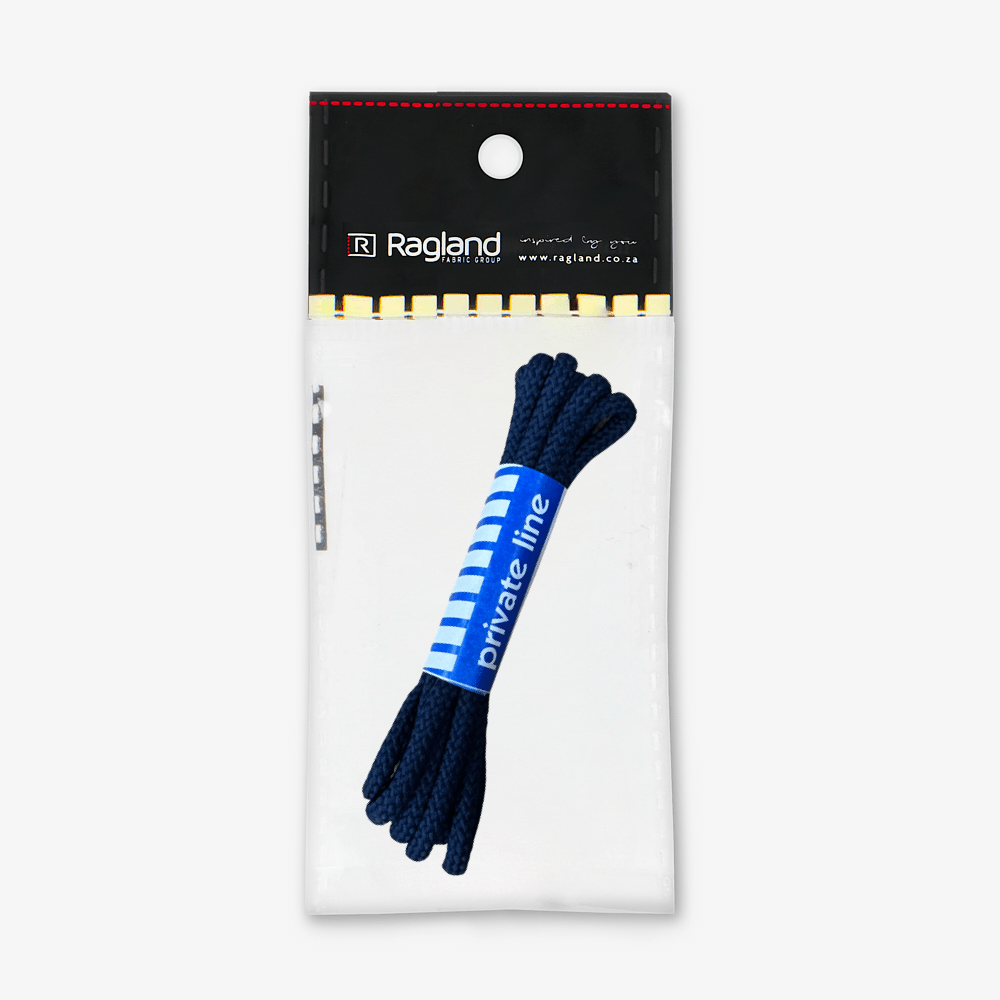 Shoe Lace Pairs Round Navy - Ragland Fabrics