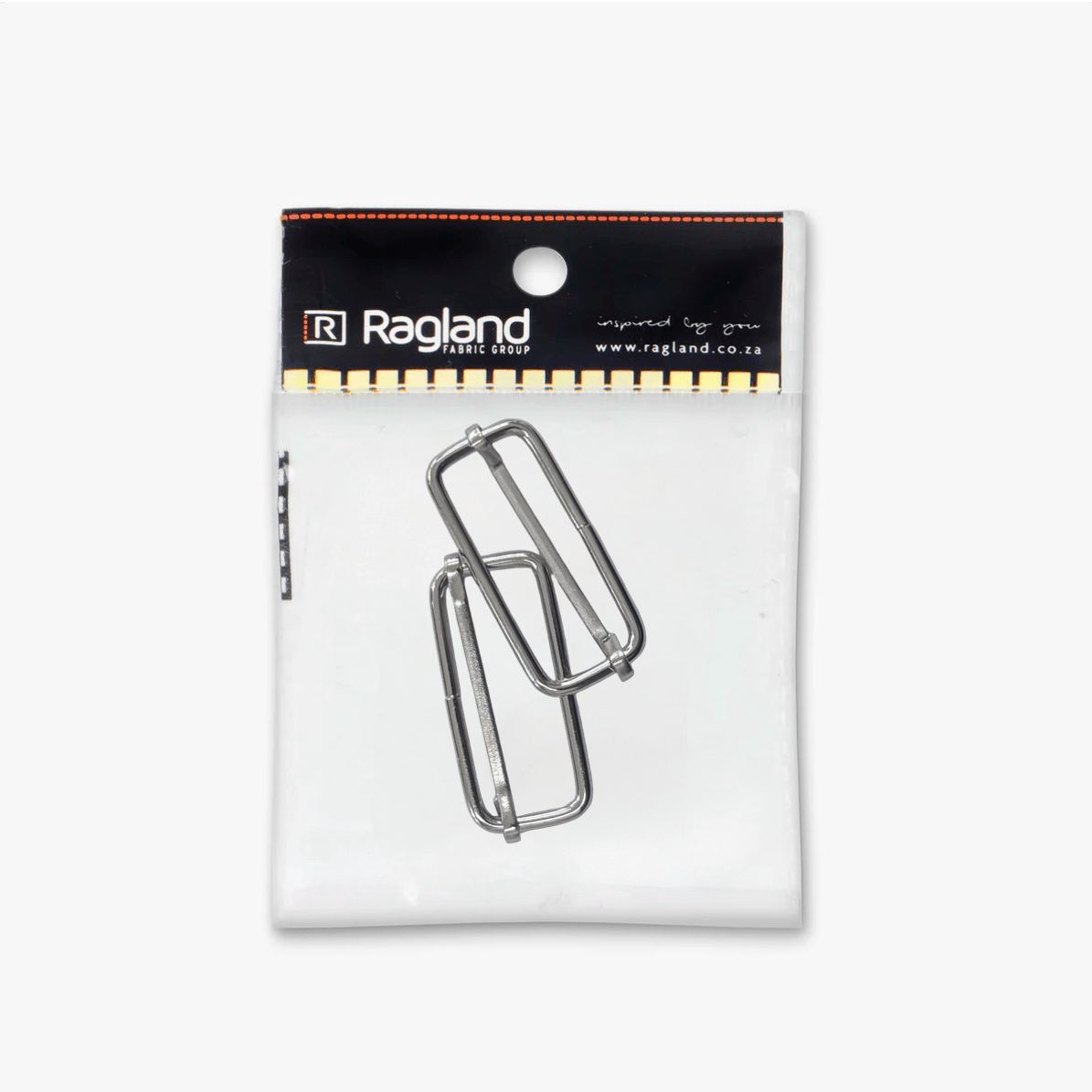 Tri - Glides Buckle 38mm Metal | Silver - Ragland Fabrics