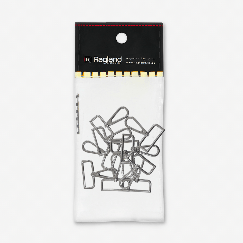 Snap Swivel Hooks Metal 38mm | Silver - Ragland Fabrics
