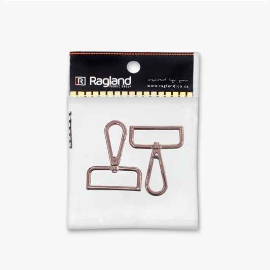 Snap Swivel Hooks Metal 38mm | Rose - Ragland Fabrics