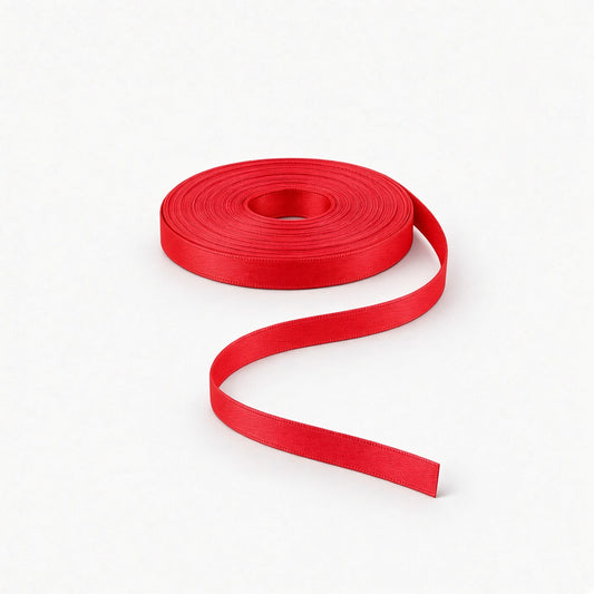 Satin Ribbon 6mm Red #15