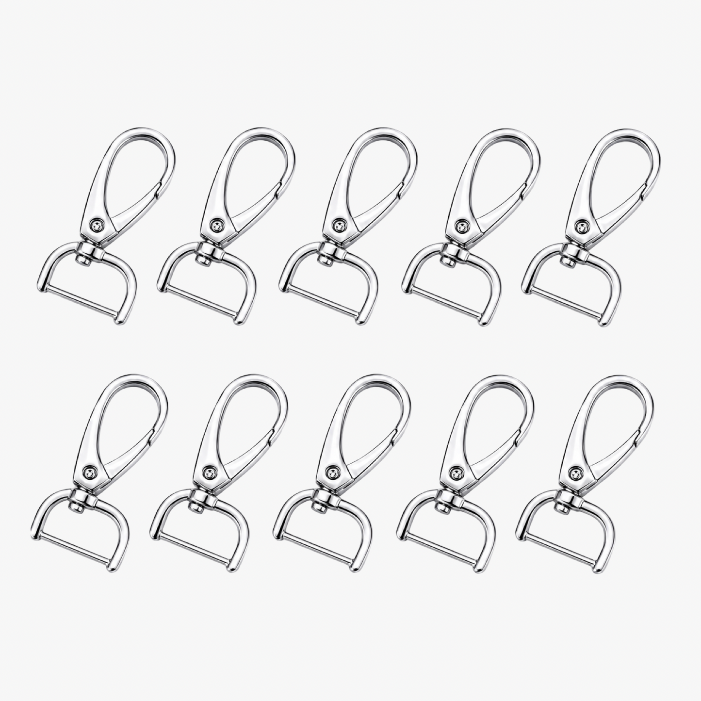 Fashion Snap Swivel Hooks Metal 25mm - Nickel