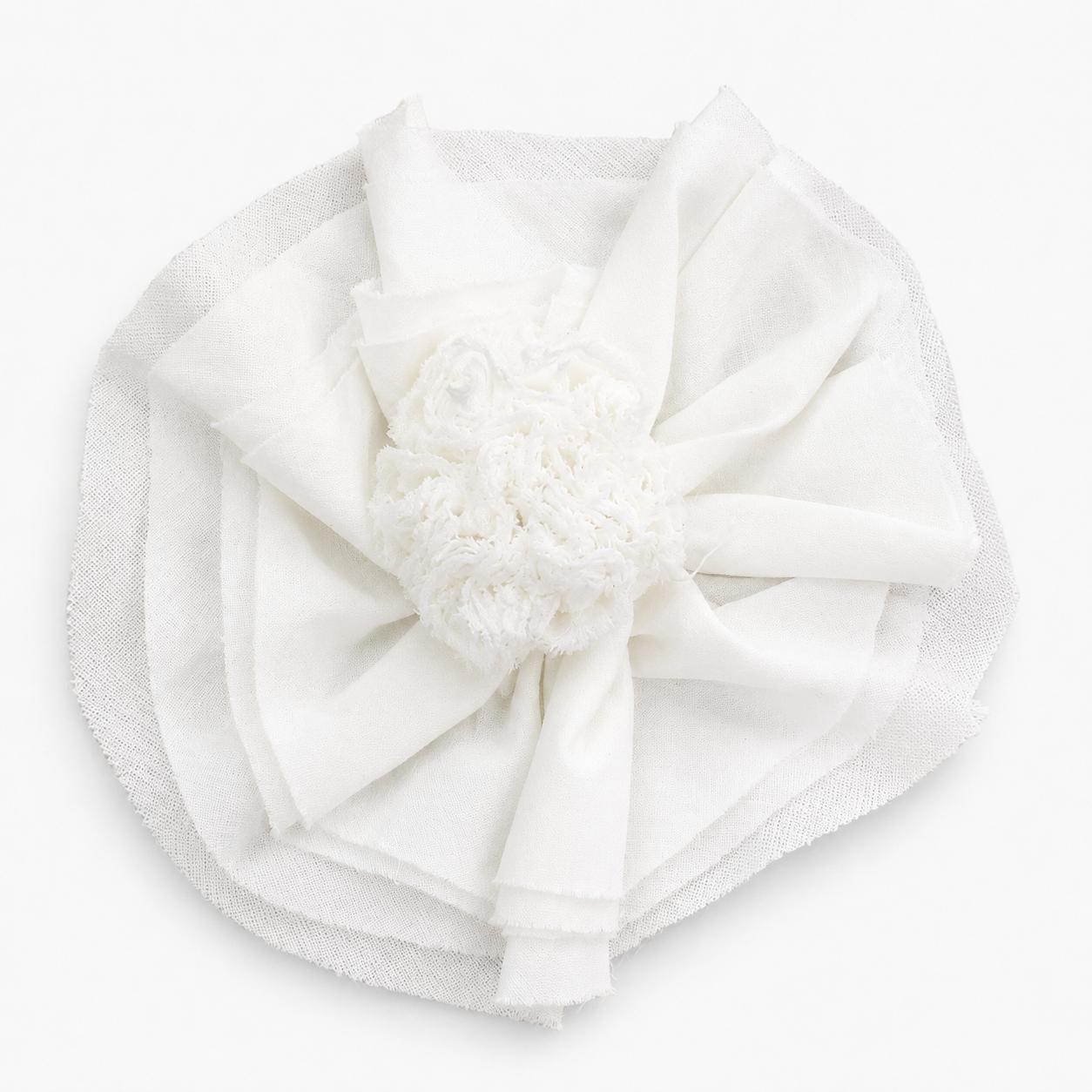 Flower Embellishment White - Clearance Sale