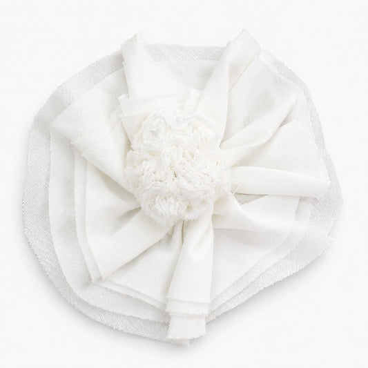 Flower Embellishment White - Clearance Sale