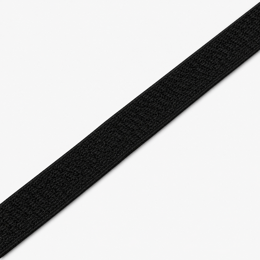 Elastic Non Curl 25mm Black