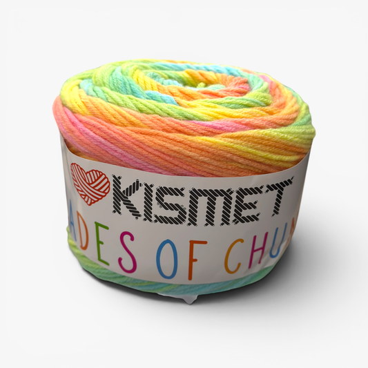 Wool 'Shades of Chunky' Rainbow Pastel 317 - Ragland Fabrics
