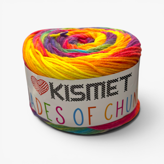 Wool 'Shades of Chunky' Rainbow 310 - Ragland Fabrics