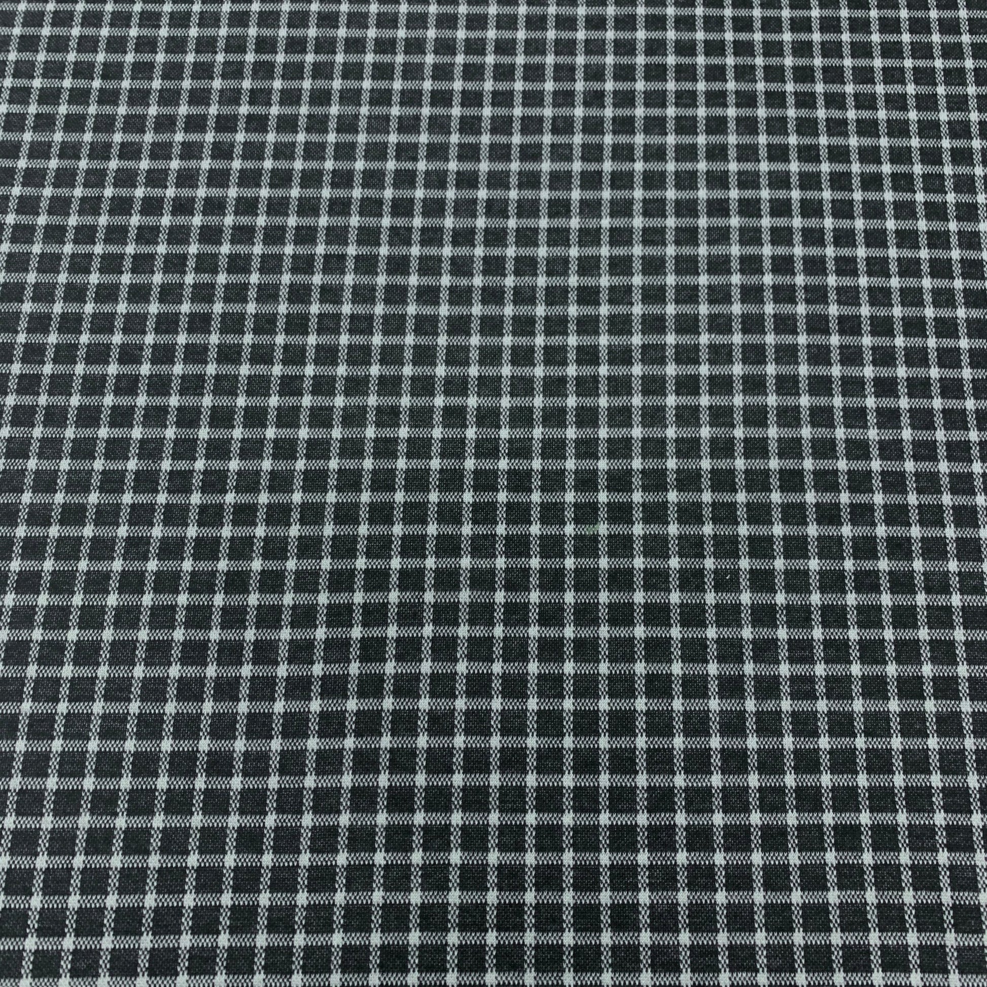 Poly Spandex Jacquard Knit - Black & White 114 - Ragland Fabrics