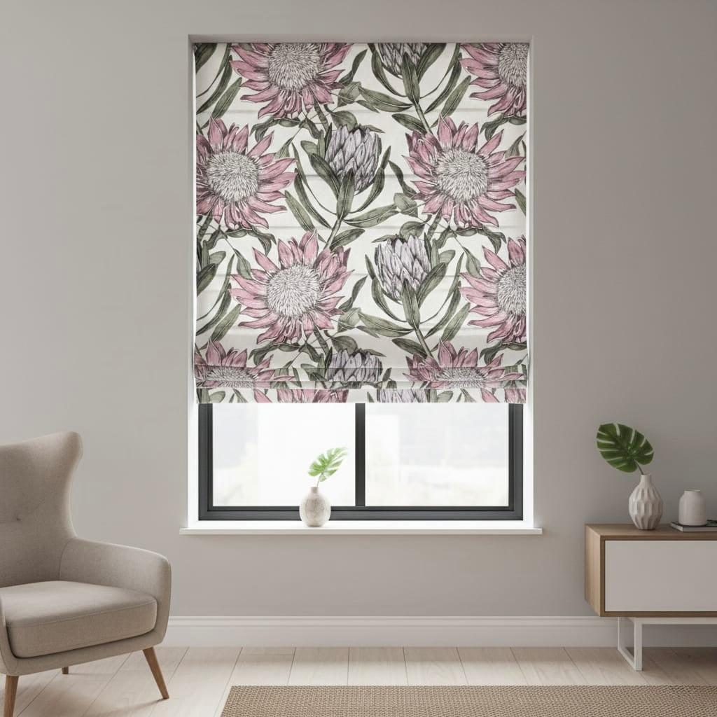 Printed Velvet Pastel Protea