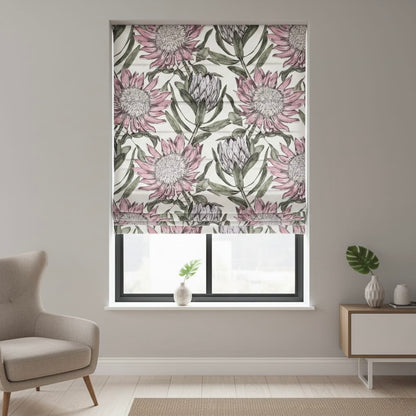 Printed Velvet Pastel Protea