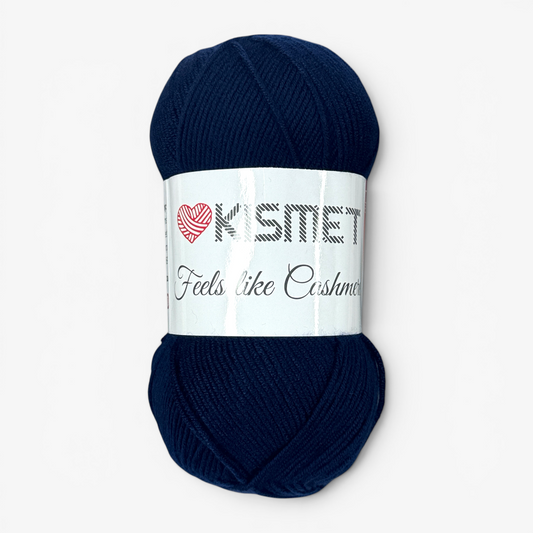 Wool 'Feels Like Cashmere' Navy FLC12