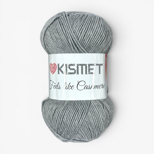 Wool 'Feels Like Cashmere' Light Grey FLC15