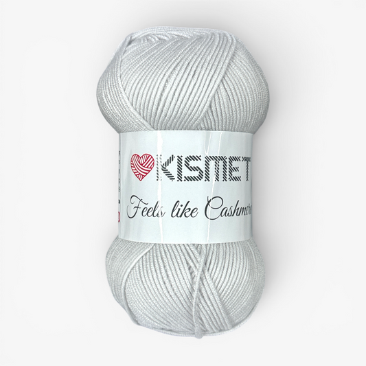 Wool 'Feels Like Cashmere' Ash White FLC13