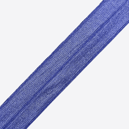 Elastic Fold Over | Lip Elastic 20mm | Mid Blue Sheen - Ragland Fabrics