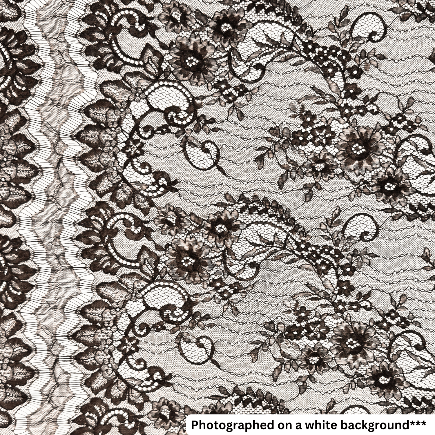 Designer Dress Corded Lace - Brown - Ragland Fabrics