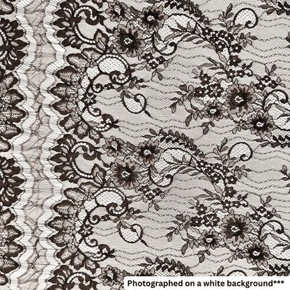 Designer Dress Corded Lace - Brown - Ragland Fabrics