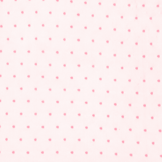 Lace Fabric Pink Dots - Discontinued - Ragland Fabrics