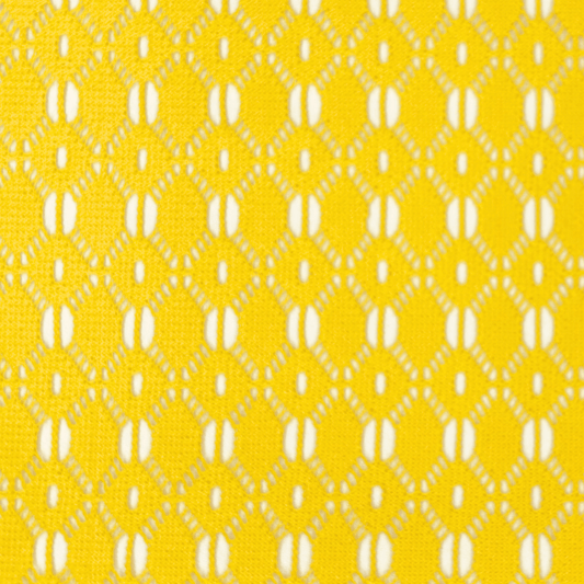 Lace Fabric Yellow Pattern - Discontinued - Ragland Fabrics