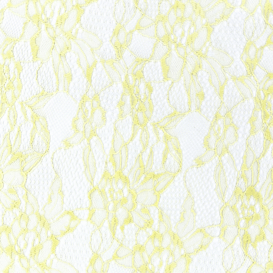 Lace Fabric Yellow Flower - Discontinued - Ragland Fabrics