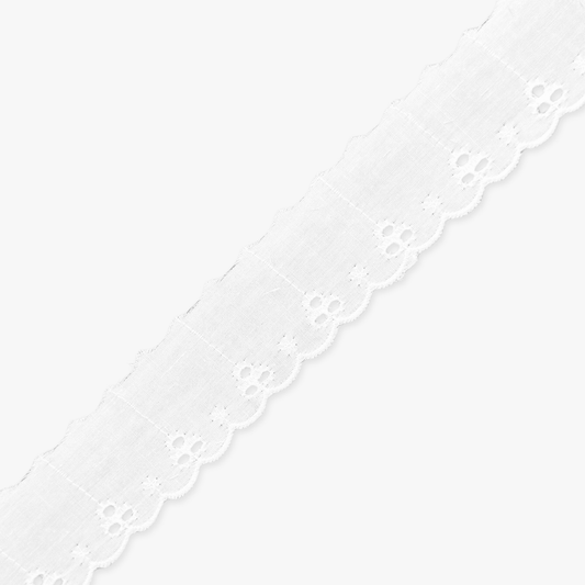Lace Anglaise White NYA44B - Ragland Fabrics