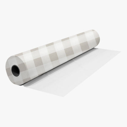 Printed Mini Matt Check Light Grey - 240cm - Ragland Fabrics