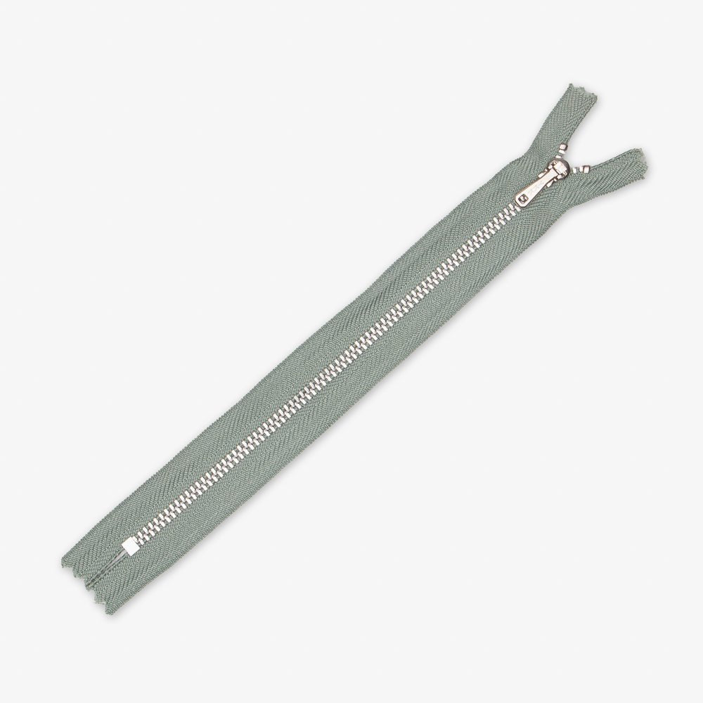 Metal Trouser Zips Artichoke - 20cm - Ragland Fabrics