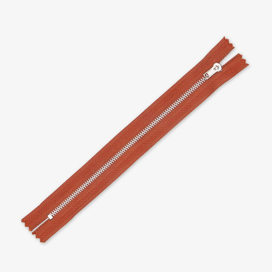 Metal Trouser Zips Bronze - 20cm - Ragland Fabrics