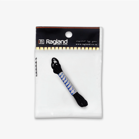 Shoe Lace Pairs Round Black (2 Sizes) - Ragland Fabrics
