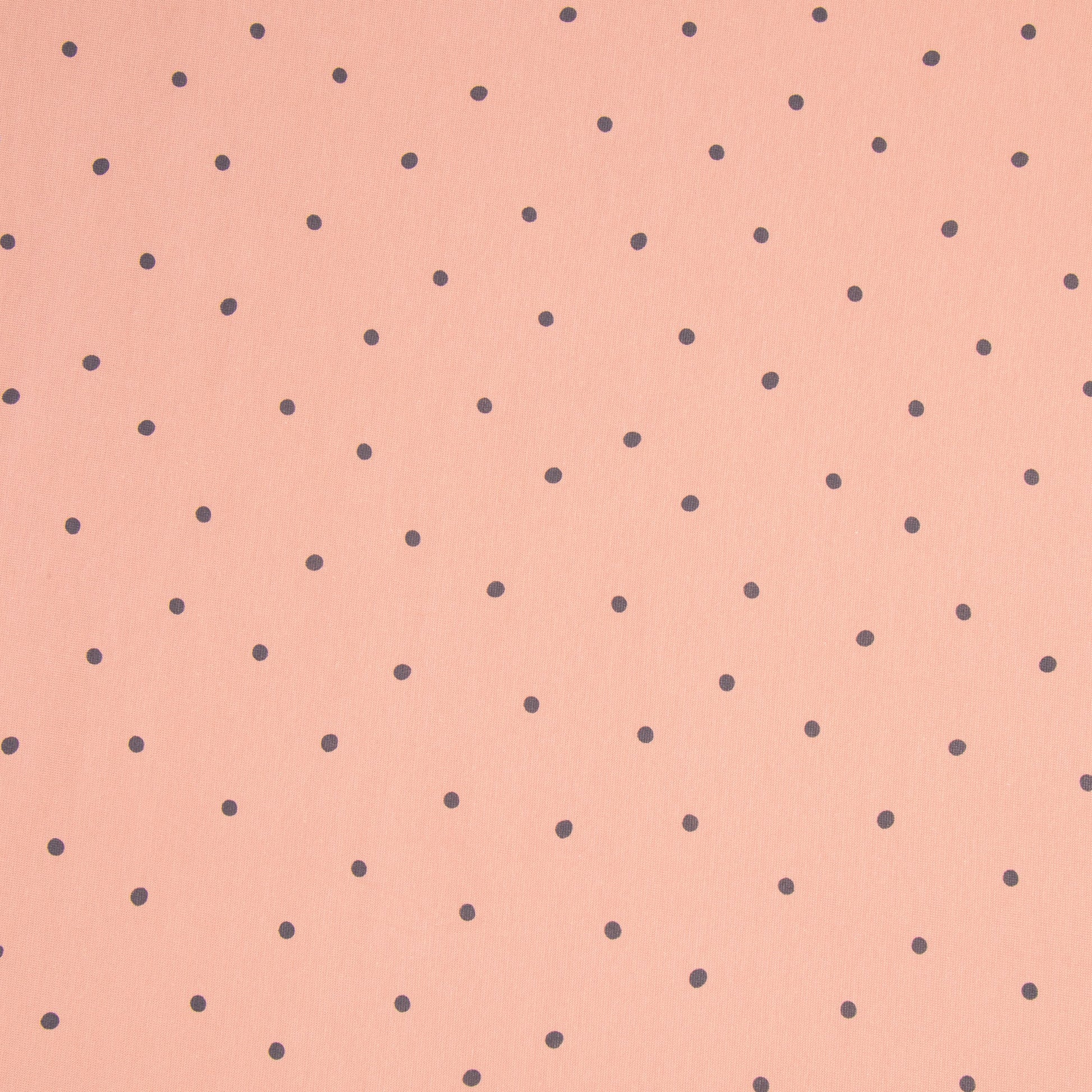 Ribbed Cotton Lycra Knit Grey/Peach Spotted - Ragland Fabrics