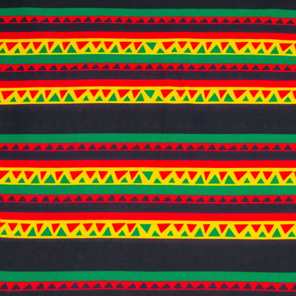 Cotton Knit Rasta Stripe Print - Ragland Fabrics