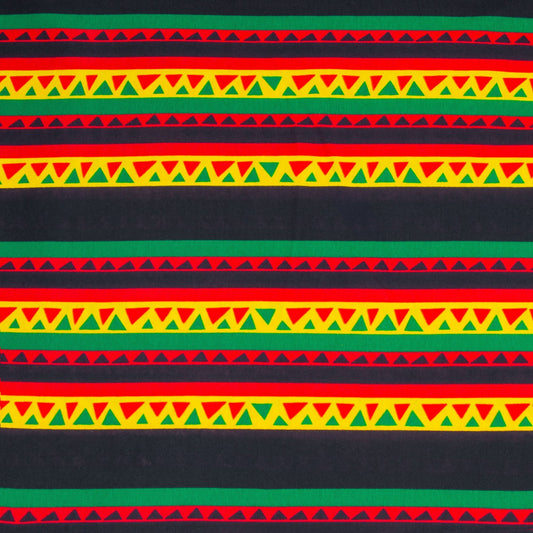 Cotton Knit Rasta Stripe Print - Ragland Fabrics