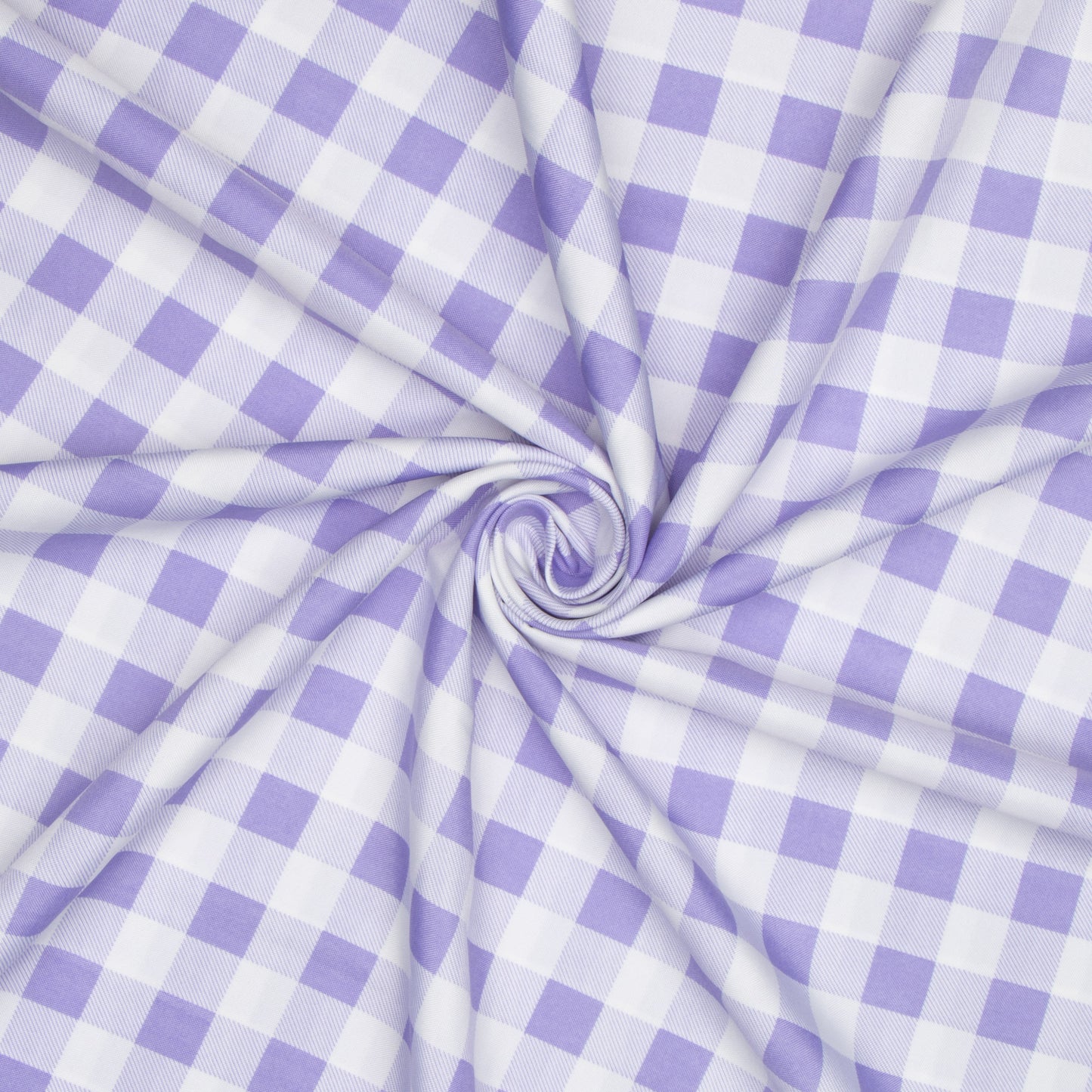 Printed Mini Matt Check Lilac - Ragland Fabrics