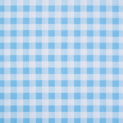 Printed Mini Matt Check Light Blue - Ragland Fabrics