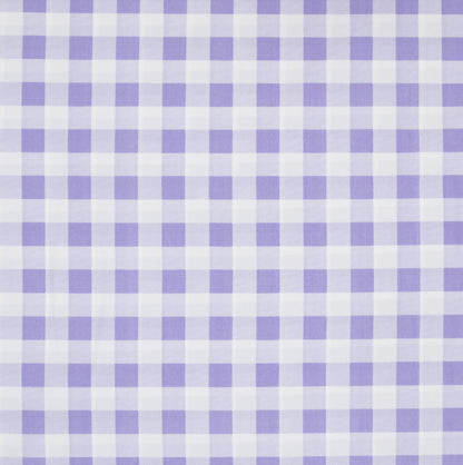 Printed Mini Matt Check Lilac - Ragland Fabrics