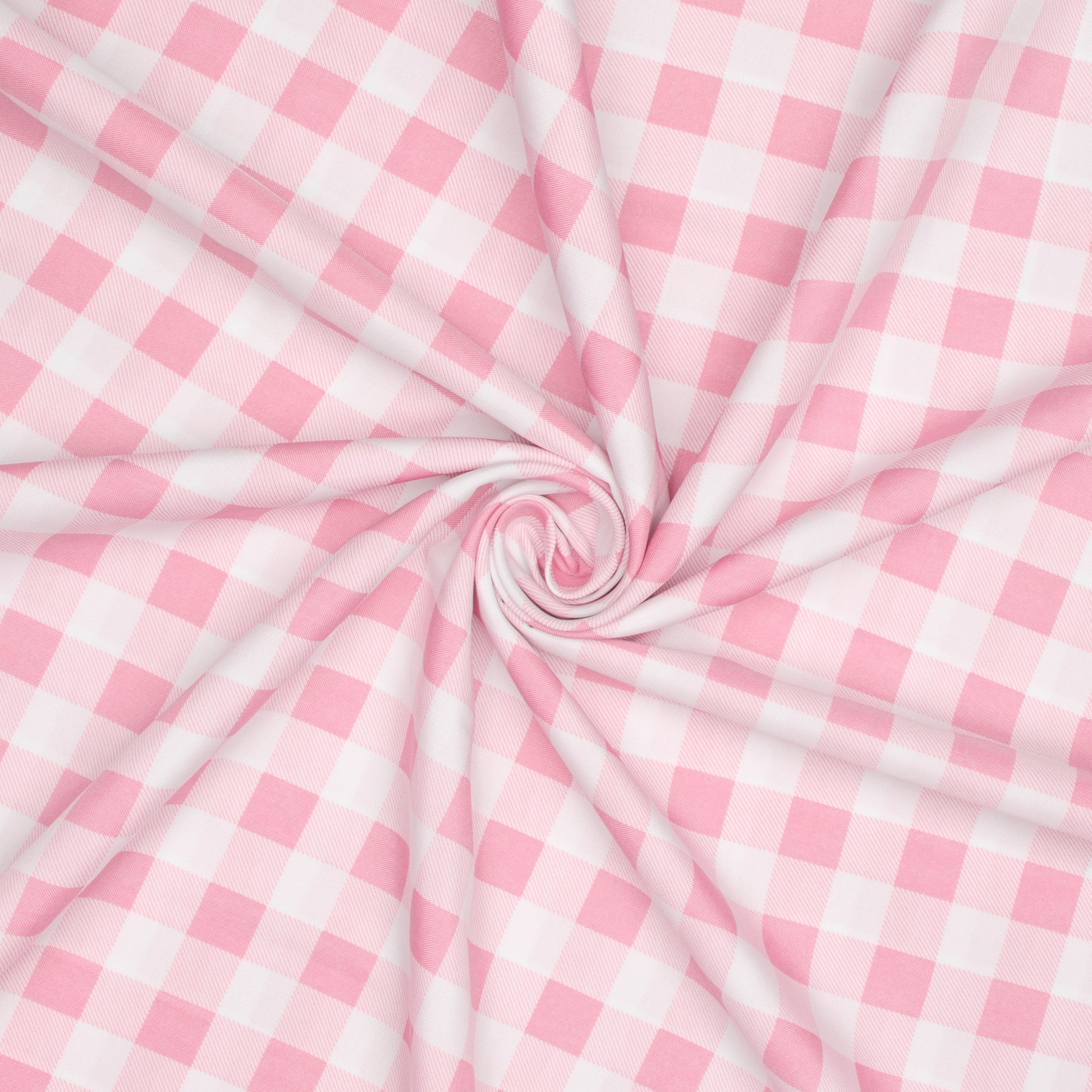 Printed Mini Matt Check Light Pink - Ragland Fabrics