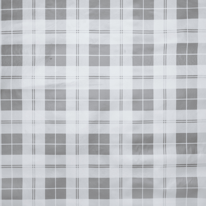 Printed PVC Table Cloth A - 6613 - 4 Grey Check - Ragland Fabrics