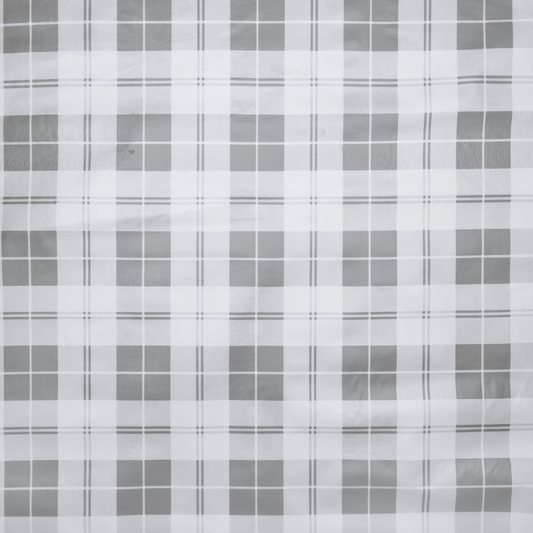 Printed PVC Table Cloth A - 6613 - 4 Grey Check - Ragland Fabrics