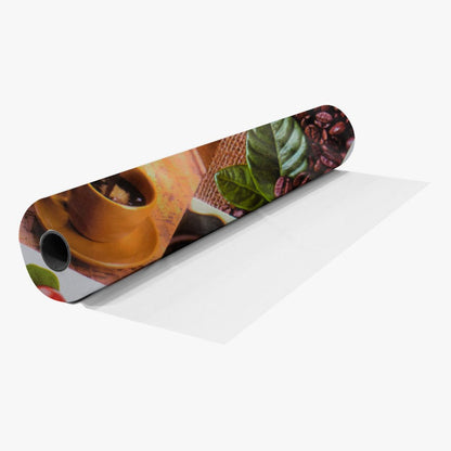 Printed PVC Table Cloth CO - 2349 - 1 Coffee - Ragland Fabrics